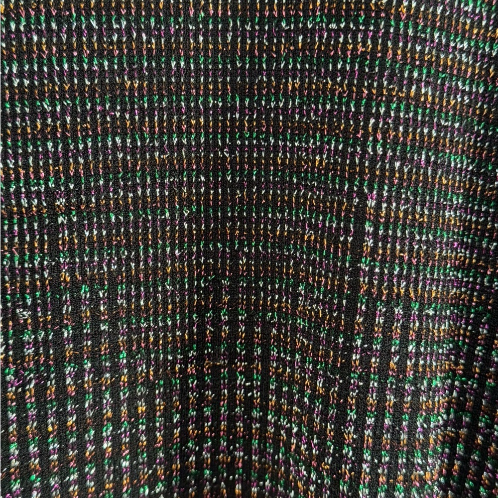 Festive Intro Lurex knit Multicolor Metallic crewneck top - Picture 3 of 7